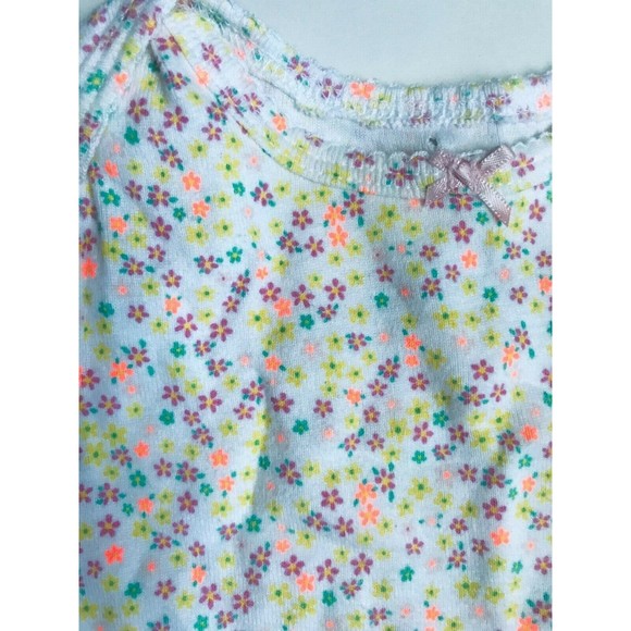 Girl's Size 9 M 6-9 Months Two Piece White Floral Carter's Top, Pink Pants - Picture 4 of 8